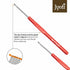 Crochet Hook Steel with Plastic Handle for Wool Work, Hand Knitted Sewing DIY Craft