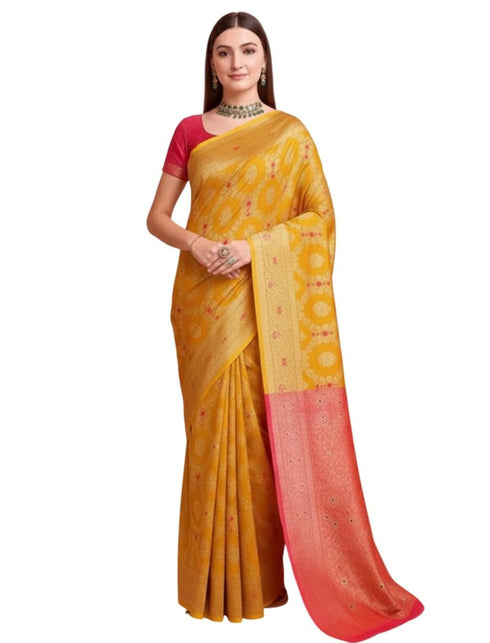Vasthrlay Banarasi Traditional Unstitched Saree