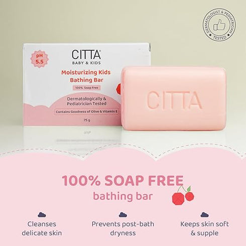 CITTA Moisturizing Kids Bathing Bar for Sensitive Skin