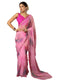 Vasthrlay Georgette Printed Unstitched Maroon Saree