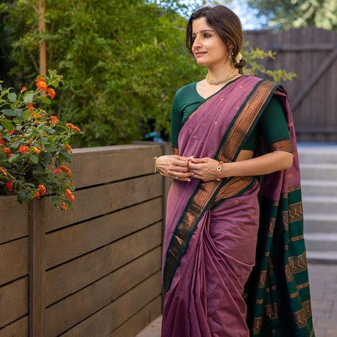 Vasthrlay Kanjivaram Cotton Blouse Ethnic Wear