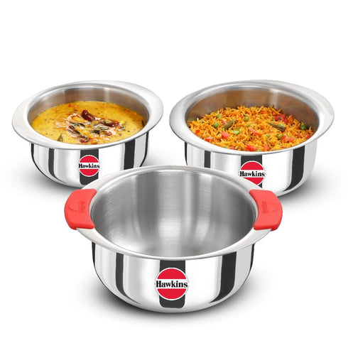 Hawkins 3-Piece Triply Stainless Steel Gift Set
