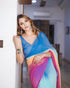 Vasthrlay Printed Georgette Unstitched Paddiiiiing Multicolour Free Ethnic Wear