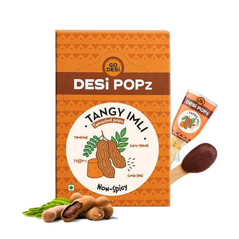 GO DESi Popz Tangy Imli Pop | Tamarind & Jaggery Candy