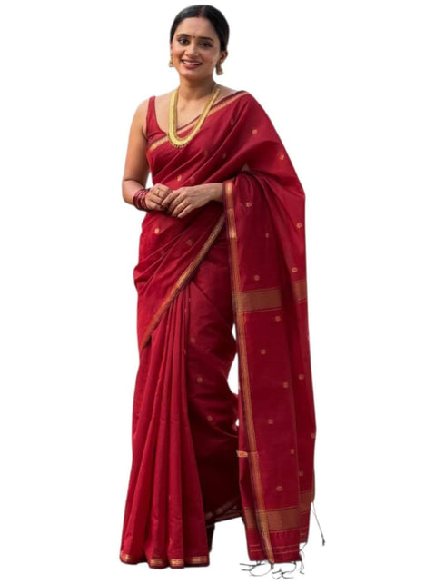 Vasthrlay Banarasi Unstitched Saree