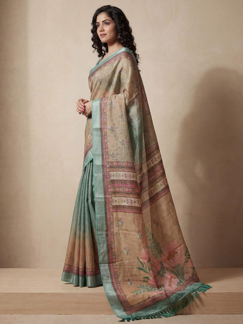 Vasthrlay Printed Handloom Unstitched Traditional Ethnic Wear