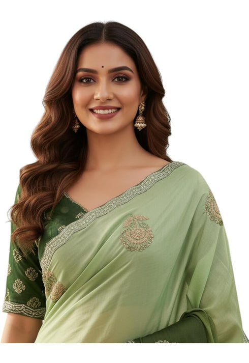 Vasthrlay Chiffon Traditional Ethinic Az Ys Vanshika Ethnic Wear