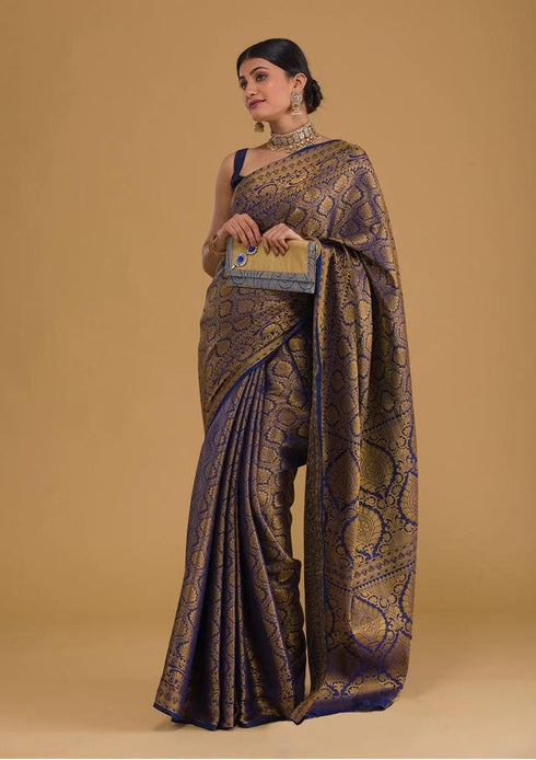Vasthrlay Kanjivaram Woven Saree