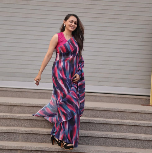 Vasthrlay Stylish Multicolor Printed Designer