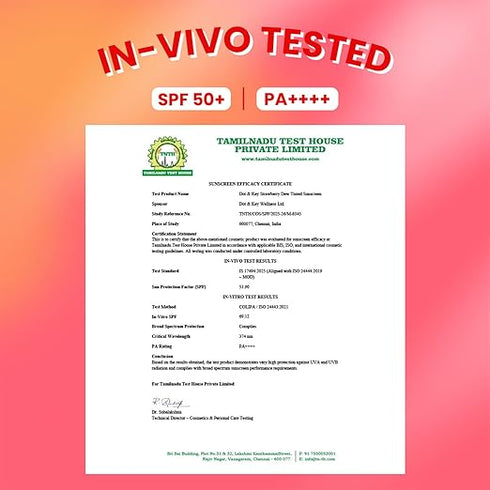 Dott & Keyy Tinted Sunscreen Foundation | SPF 50+ PA++++