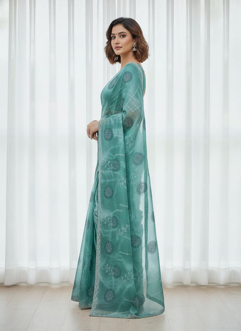 Vasthrlay Weightless Georgette Traditional Sari Az Ys Dhamal Saree
