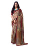 Vasthrlay Abstract Printed Beige Saree