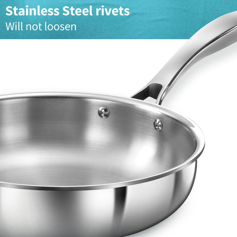 Hawkins Pro 22 cm Frying Pan Triply Stainless Steel Fry Pan