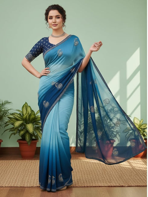 Vasthrlay Chiffon Traditional Ethinic Az Ys Vanshika Ethnic Wear