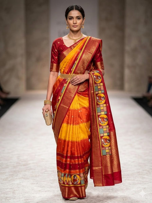 Vasthrlay Traditional Bandhani Printed Designer