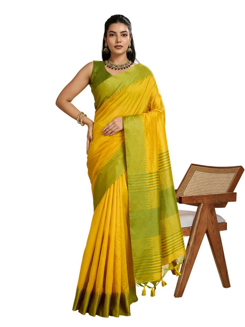 Vasthrlay Traditional Contrast Weaving