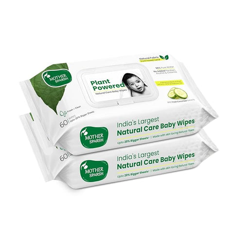 Mother Sparsh Plant Powered Natural Baby Wipes with Cucumber