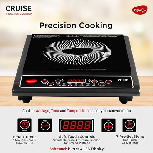 Pigeon by Stovekraft Cruise 1800 watt Induction Cooktop