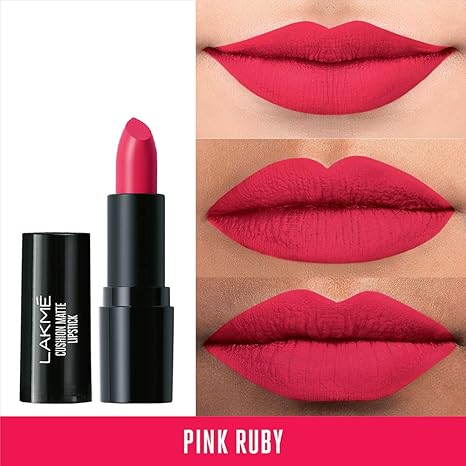 Lakme Cushion Matte Lipstick | Pink Ruby