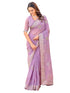 Vasthrlay Shimmer Embroidery Sky Saree
