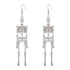 Halloween Skeleton Earrings Spooky Skull Skeleton Dangle Earrings