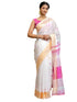 Vasthrlay Special Weaving Unstitched White Saree