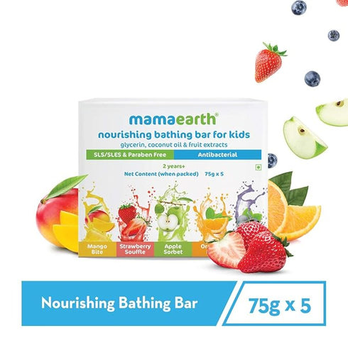 Mamaearth Fruit based Nourishing Clear Bathing Bar Baby Antibacterial Soap