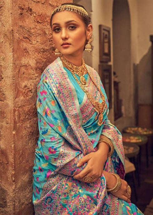 Vasthrlay Kanjivaram Unstitched Saree