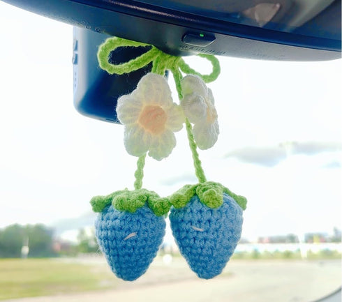 Crochet Flower for car Dashboard Decoration Items