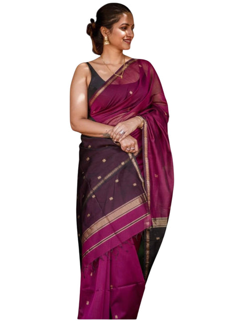 Vasthrlay Banarasi Unstitched Saree
