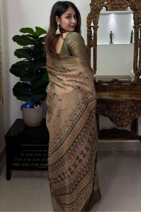 Vasthrlay Cotton Unstitched Lavender Ethnic Wear