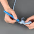 Crochet Hook Set, 9 Pcs Ergonomic Hooks, Aluminum Knitting Tools with Rubber Soft Grip