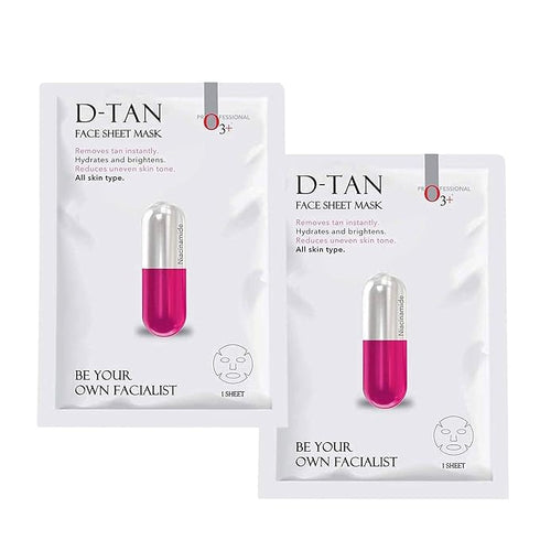 Professional O3+ Brightening Face Sheet Mask With Glycolic