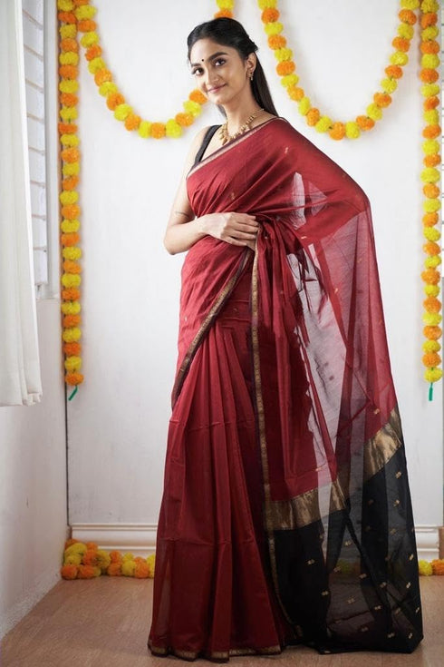 Vasthrlay Kanjivaram Unstitched Saree