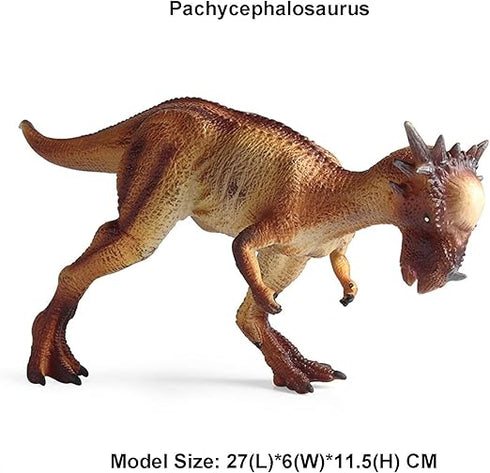 Realistic Pachycephalosaurus Dinosaur Toy for Kids 3-15 Years Big Size
