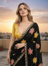 Vasthrlay Black Georgette Saree