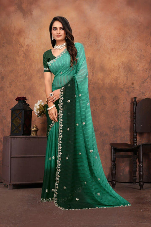 Vasthrlay Designer Embroidered Elegant Cutwork