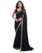 Vasthrlay Georgette Boarder Unstitched Red Saree