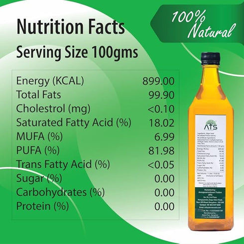 ATS Niger Seed Oil Wood Pressed