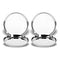 Stainless Steel Dinner Plate Set of 4 Plates (27 Cm)