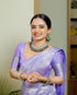 Vasthrlay Lavender Kanjivaram Saree