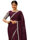 Vasthrlay Sequins Embroidery Black Saree