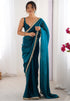 Vasthrlay Lavender Sequins Unstitched Saree