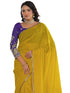 Vasthrlay Georgette Embroidery Peach Saree