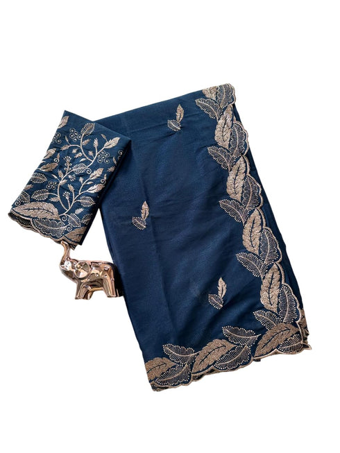Vasthrlay Georgette Embroidery Unstitch