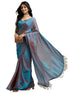 Vasthrlay Sky Blue Unstitched Saree