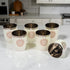 Stainless Steel Printed Round Glasses Set of 6 for Water