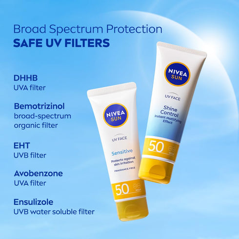 Nivea Sun UV Face Shine Control Spf 50 Cream