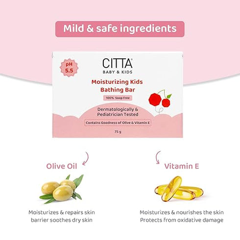 CITTA Moisturizing Kids Bathing Bar for Sensitive Skin