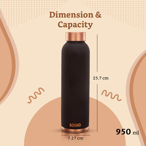 Copper Leak-Proof Powder Coating Bottles | 950 ml